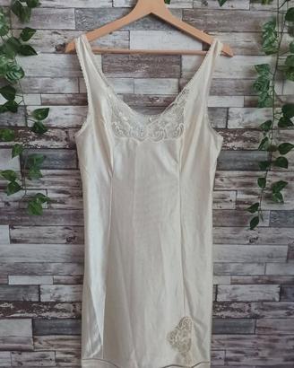 SOTTOVESTE VINTAGE TG. 46 CON INSERTI IN PIZZO