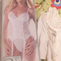 corsetto ,guêpière con abbinate collant taglia 2