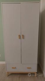 Armadio a due ante per bambini