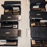 penne stilo roller e biro oro 24k e argent