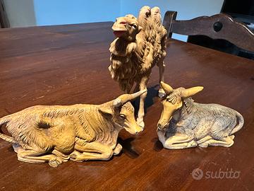 Animali Fontanini presepe bue asino cammello