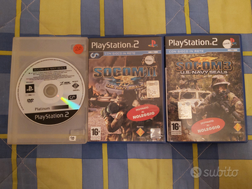 3 giochi PS2 della saga Soccom