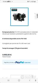 Pompa Piscina di qualità 1,5 CV STA RITE
