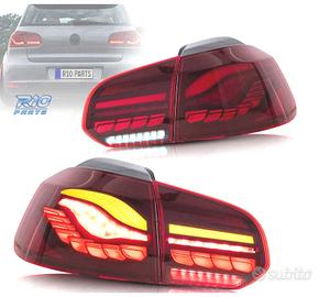 FANALI FULL LED VOLKSWAGEN VW GOLF 6 LIGHT BAR OLE