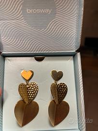 Orecchini in acciaio Brosway a forma di cuore