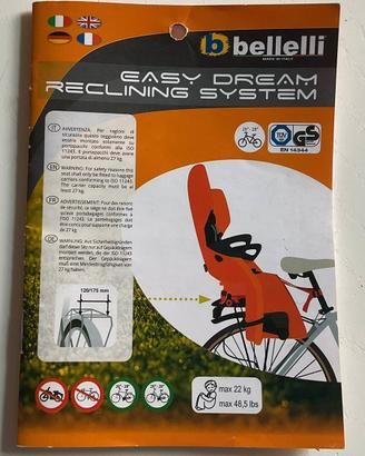 Seggiolino Posteriore per Bicicletta Bellelli