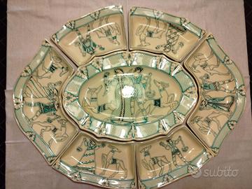 antipastiera in ceramica toscana