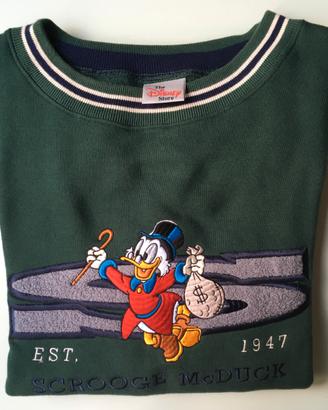 Felpa cotone originale WALT DISNEY Zio Paperone