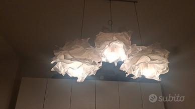 Lampadario moderno effetto "carta stropicciata" 