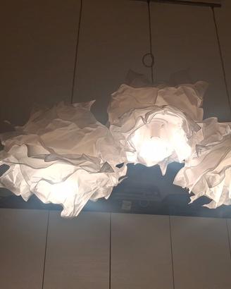 Lampadario moderno effetto "carta stropicciata" 