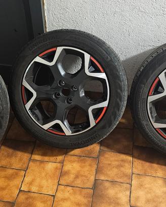CERCHI 18" 4X108 ORIGINALI E GOMMATI