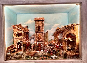 Presepe napoletano  in bacheca 🎄