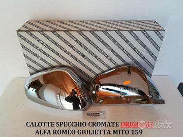 Calotte cromate originali Alfa 159 Giulietta Mito