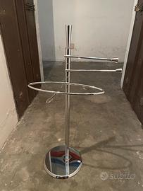 Piantana porta carta igienica e asciugamani