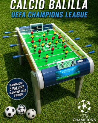 Calcio balilla Champions League + 3 palloni