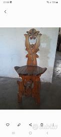 sedia antica tirolese 