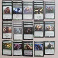 MTG Magic carte mazzo mono verde segnalini