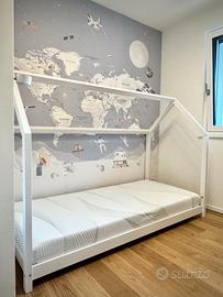 Letto Montessori design a Casetta 90x200