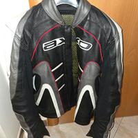 Giacca moto doppia pelle AXO - L - Con accessori