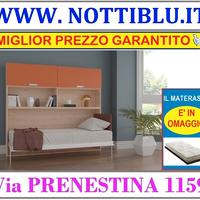 Letto a Scomparsa UGO “B” 1p + MATERASSO OMAGGIO