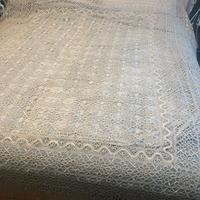 Copriletto fatto a mano antico