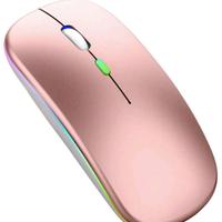 Mouse Wireless Bluetooth Rosa Gold Ricaricabile