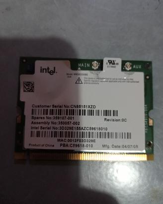 Scheda ricambio laptop Wi-Fi Intel WM3B2200BG