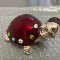 Tartaruga in lamina argento