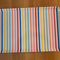 Vassoio a strisce colorate misura 58x38 cm