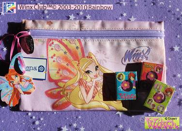 Vintage 2010 WINX Stella astuccio + WITCH gommine