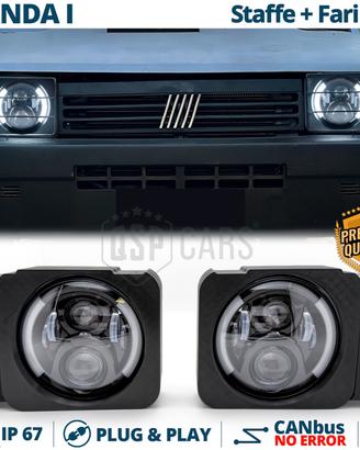 FARI LED per Fiat Panda 1 141 con STAFFE DRL Angel