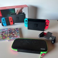 Nintendo Switch con case Splatoon + 2 giochi