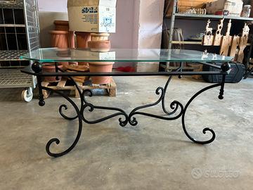 TAVOLINO ARTIGIANALE IN FERRO BATTUTO