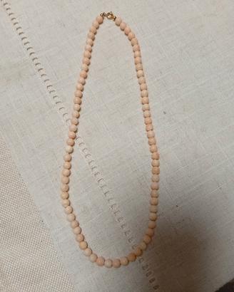 girocollo pelle D'Angelo con chiusura in oro 750