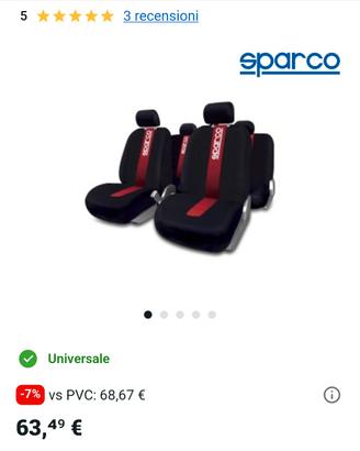 COPRISEDILI SPARCO UNIVERSALI 