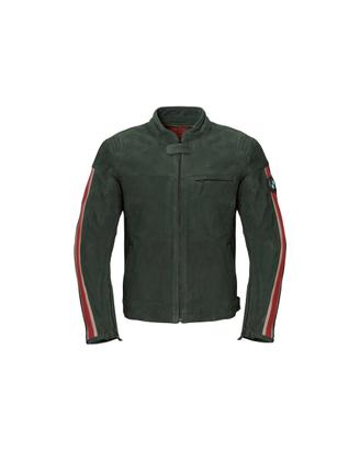giacca BMW schwarbing verde in nabuk TG M