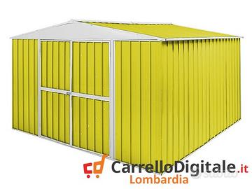 Box in Acciaio da giardino 360x345 150kg giallo
