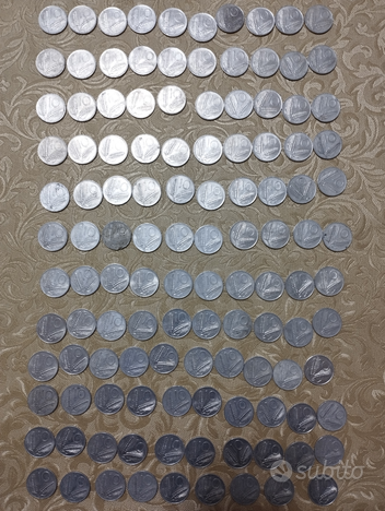 Monete da 10 lire dal 1950 al 1980 120 pezzi usato  Imperia