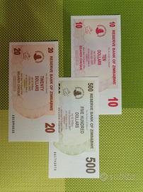 banconote Zimbabwe  set 2006 UNC