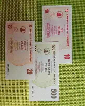 banconote Zimbabwe  set 2006 UNC
