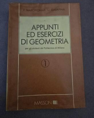INGEGNERIA APPUNTI ED ESERCIZI DI GEOMETRIA