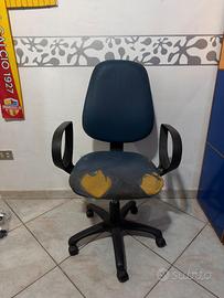 Sedia da Ufficio Studio Girevole con Braccioli