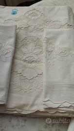Completo Letto Matrimoniale PURO LINO Garantito Ri