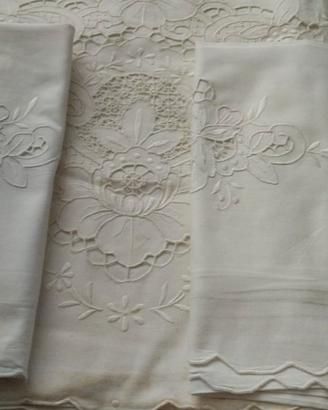 Completo Letto Matrimoniale PURO LINO Garantito Ri