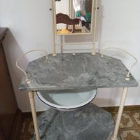 Lavabo antico in Marmo con specchio