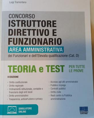 Libri per concorsi Istruttore direttivo e Funziona