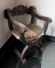 Sedie in legno vintage Savonarola