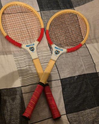 Coppia di racchette da tennis Vintage "Match"