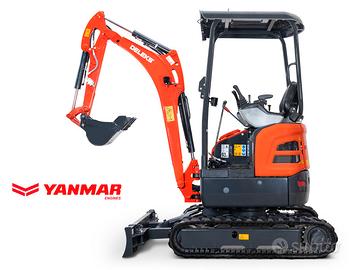Miniescavatore 18Qli motore Yanmar - 2 velocità