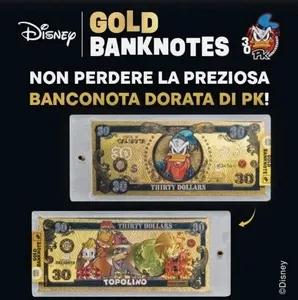 GOLD BANKNOTES PK Panini Disney *Edizione Limitata